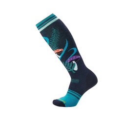 Smartwool Snowboard Full Cushion Fungi Fabulous OTC Sock Women's in Deep Navy